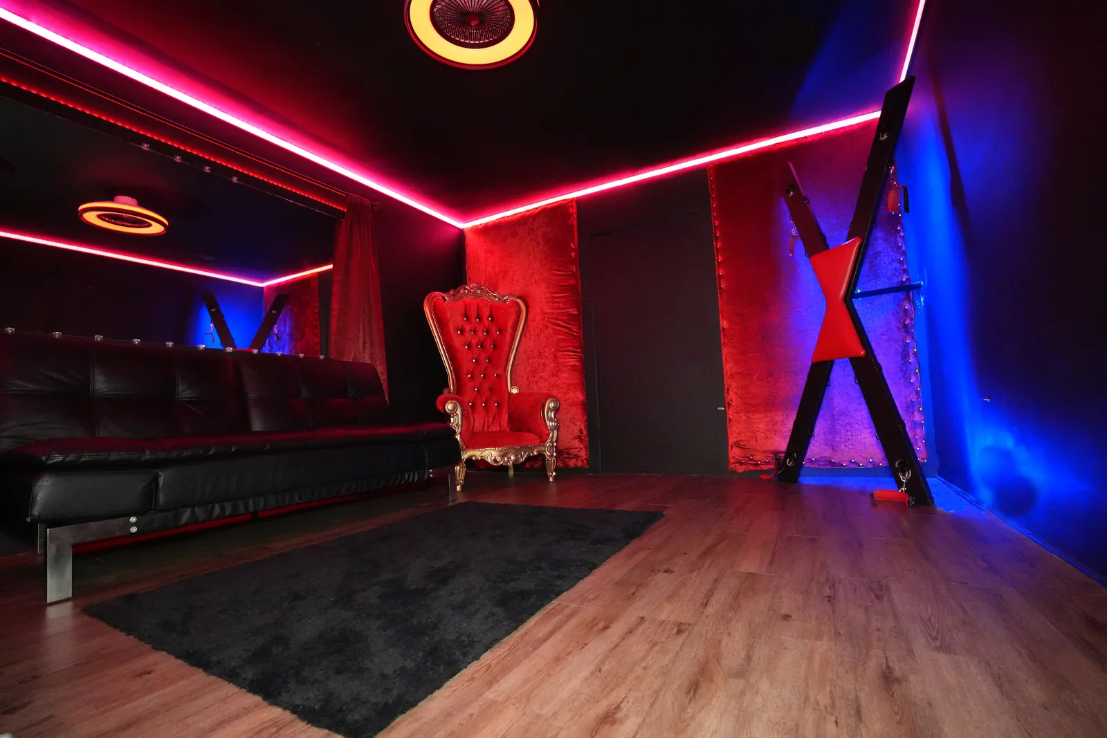 Inside the SoCal BDSM Dungeon rental facility in Santa Ana